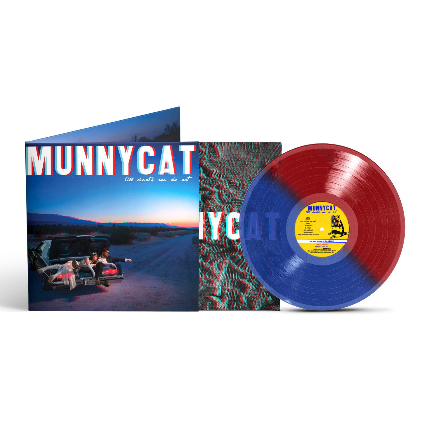 MUNNYCAT - 'till death we do art LP' (Deluxe 3D Edition)